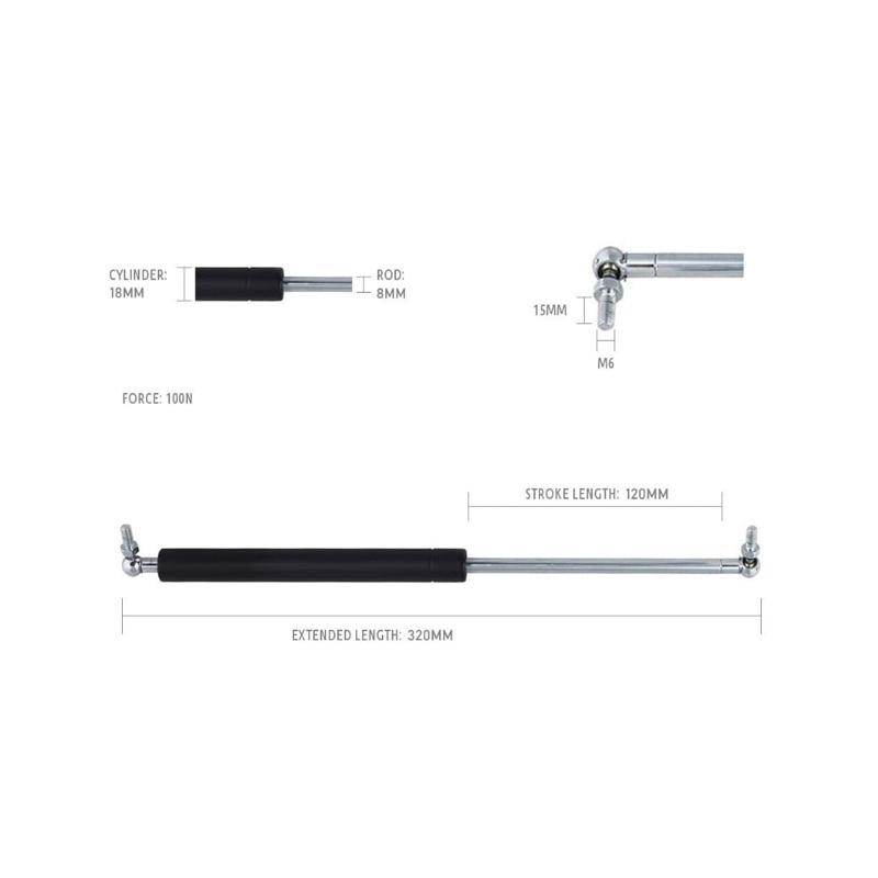 Газовая стойка 120-320/100n GS120-320-100N